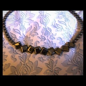 2/$15 Beautiful Hematite Necklace